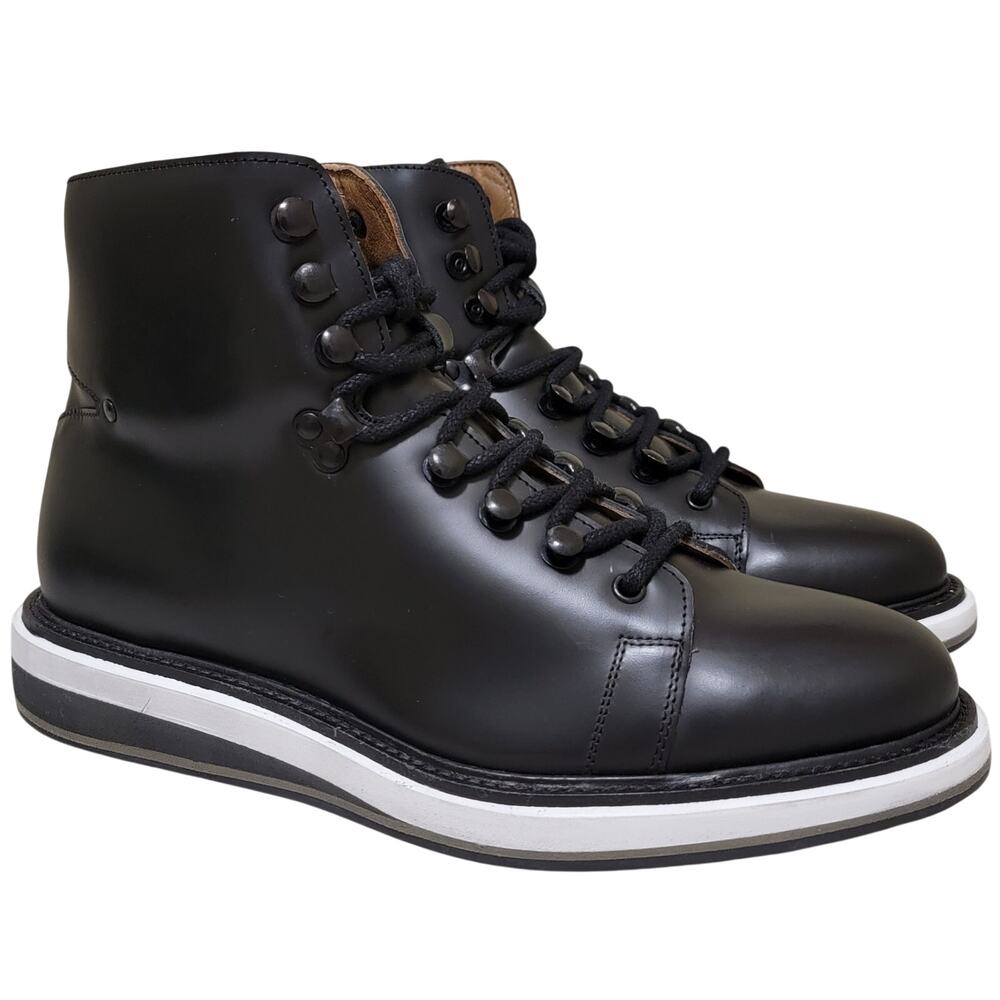 Vintage Foundry Co Men Combat Fashion Boots Talon Size US 7.5M Black Leather